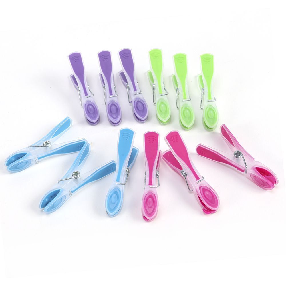 Jogo De Prendedores De Roupa 12 Peças Havan Casa - Colorido