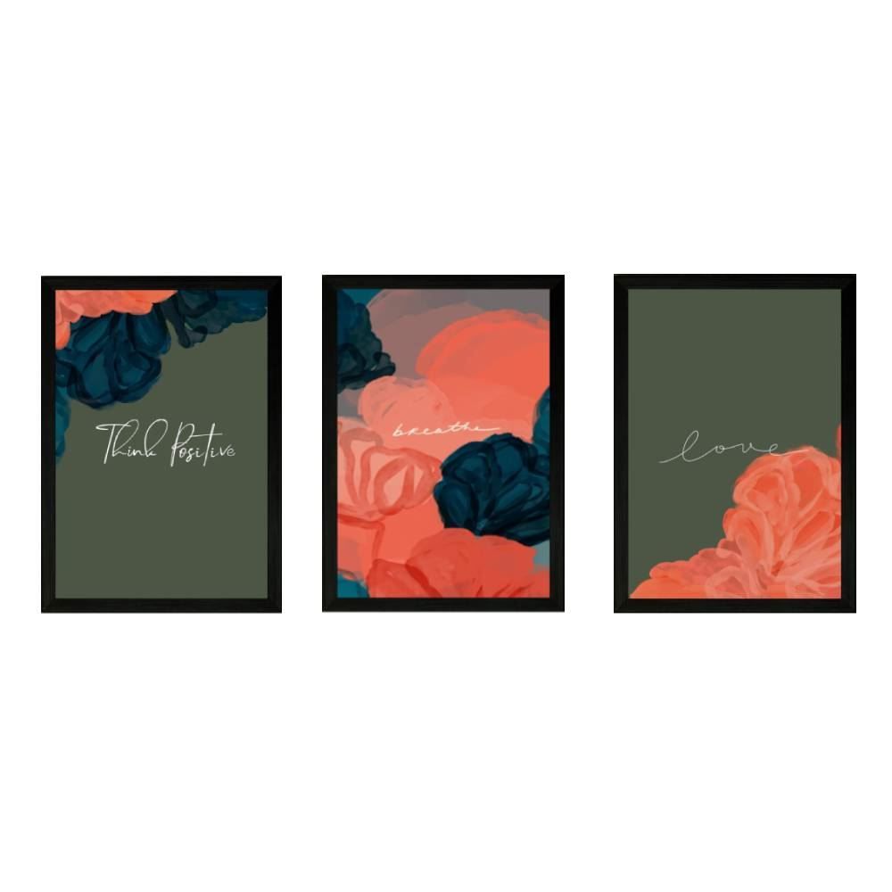 Jogo De Quadros Fx Quadros 28Cm 3 Peças - Trio Colors