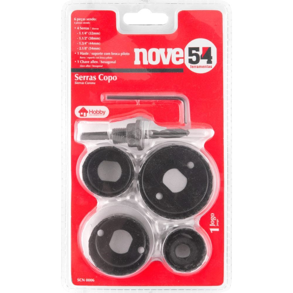 Jogo De Serra Copo Com 6 Peças Nove54 - 3517006000