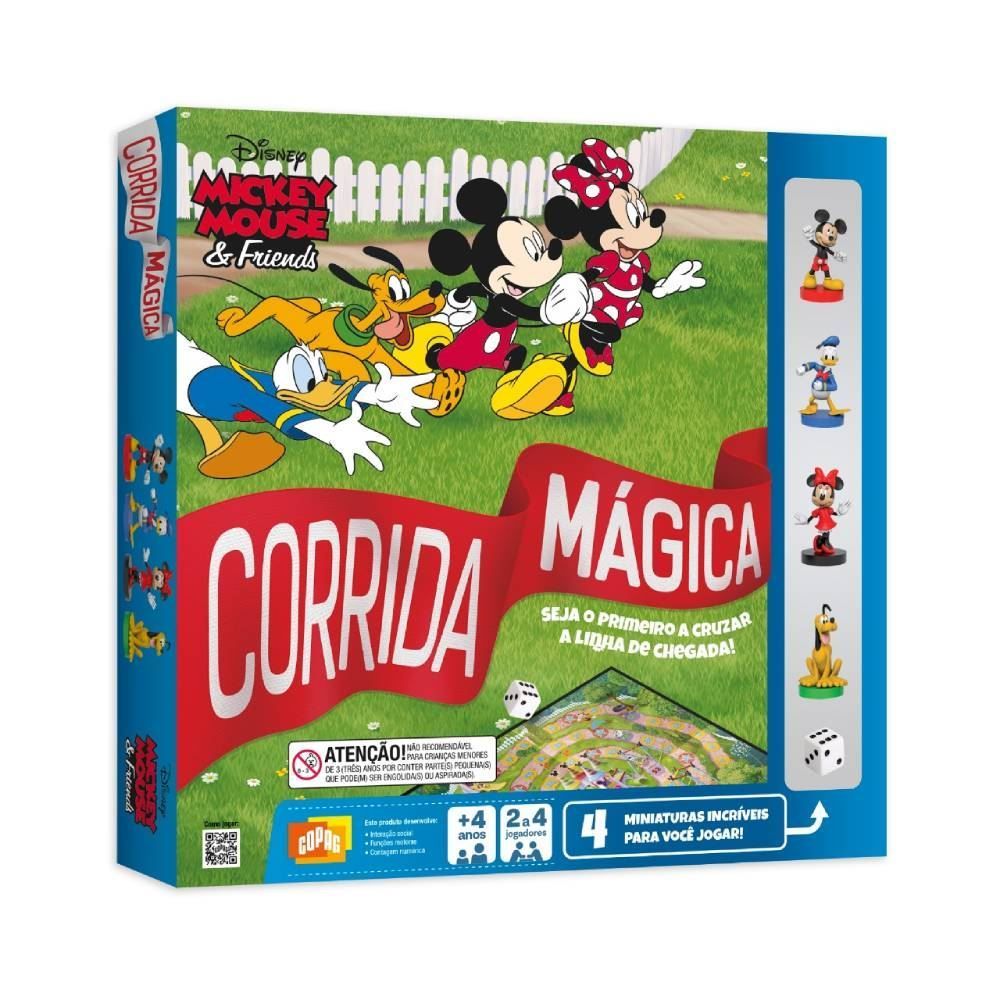 Jogo De Tabuleiro Corrida Mágica Copag Disney Mickey E Amigos - 90809 