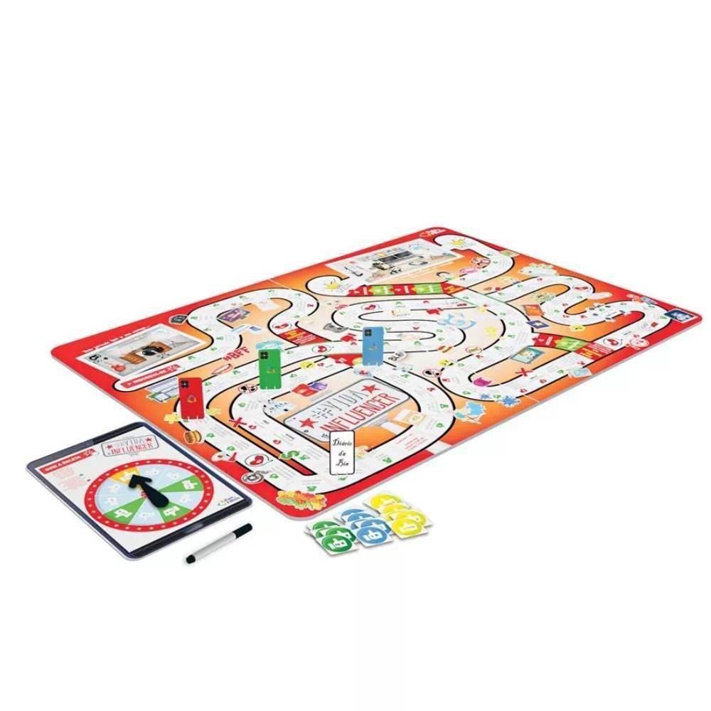 Jogo De Tabuleiro Vida De Influencer Top Line - 10867