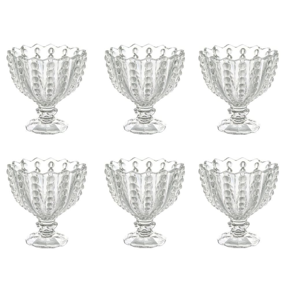 Jogo De Taças De Sobremesa Maldivas Havan Casa 6 Peças - Vidro