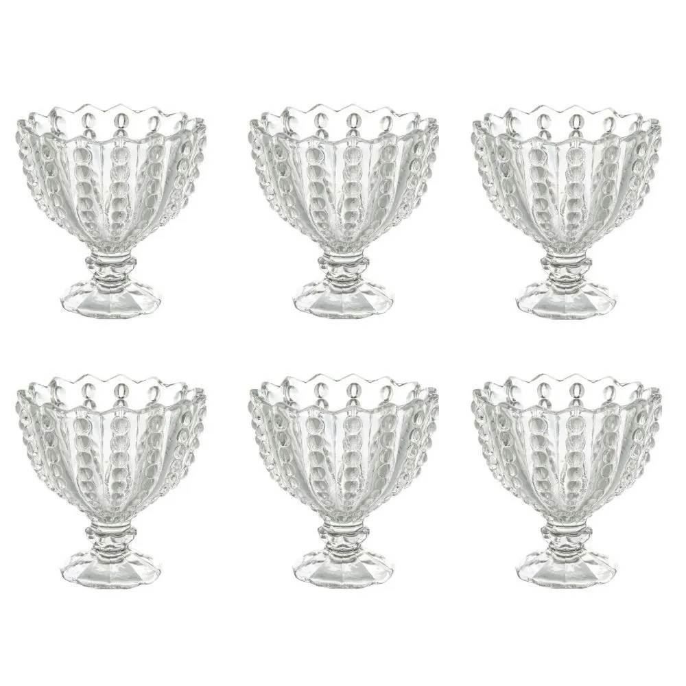 Jogo De Taças De Sobremesa Maldivas Havan Casa 6 Peças - Vidro