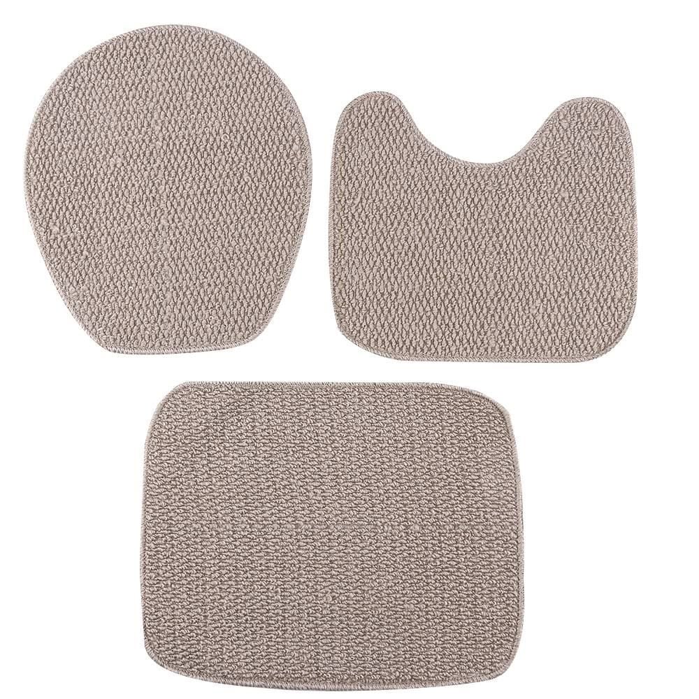 Jogo De Tapete Para Banheiro Onix 3 Peças Havan Casa - Bege