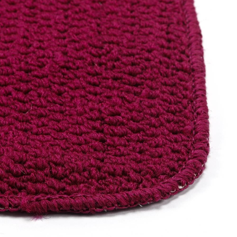 Jogo De Tapete Para Banheiro Onix 3 Peças Havan Casa - Bordô