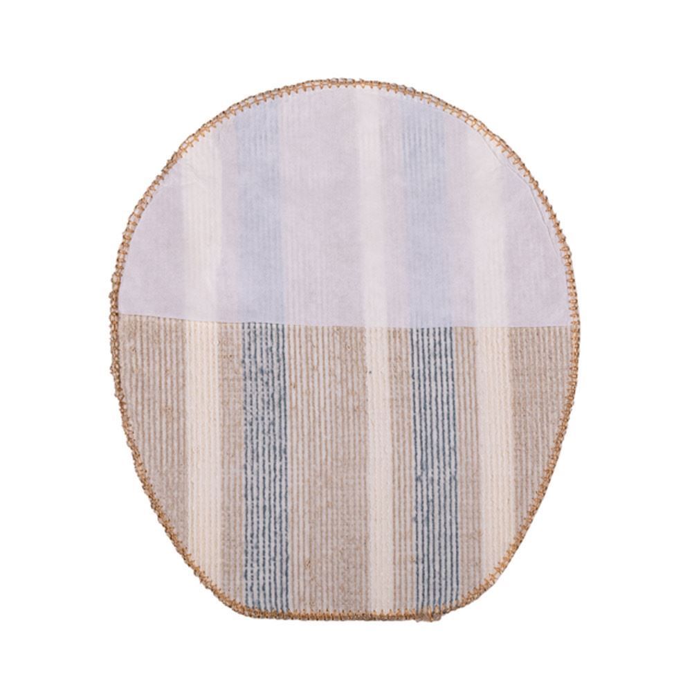 Jogo De Tapete Para Banheiro Onix 3 Peças Havan - Bege Listrado