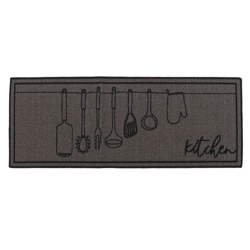 Jogo De Tapetes Napoli Para Cozinha 2 Peças Havan - Kitchen Cinza