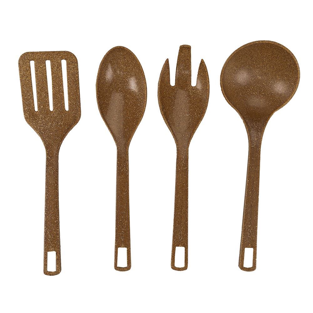 Jogo De Utensílios Evo 4 Peças - Cerejeira