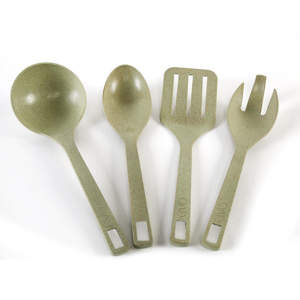 Jogo De Utensílios Verde Tropical Evo - 4 peças