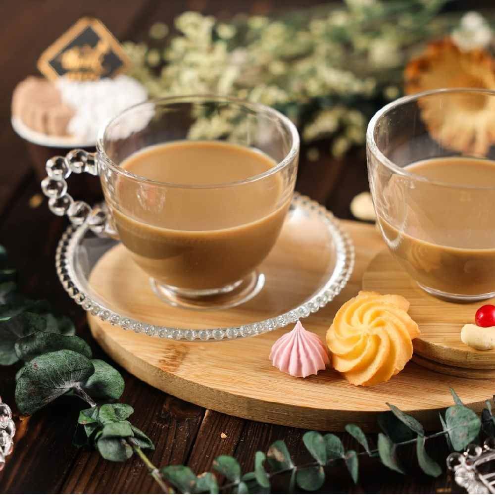 Jogo De Xícaras Com Pires 220Ml Pearl Havan Casa 8Pçs - Transparente