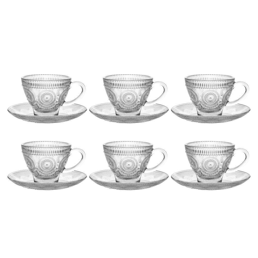 Jogo De Xícaras Com Pires Royal Havan Casa 170Ml - 12 Peças