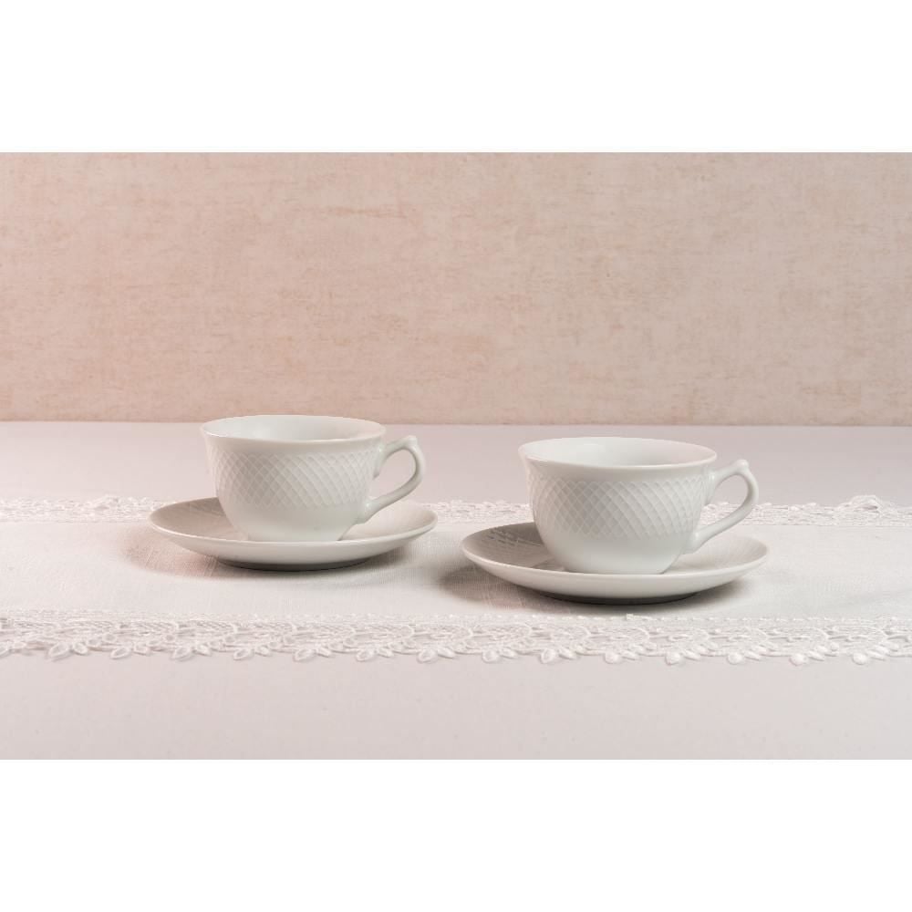 Jogo De Xícaras Com Pires Veneza Havan Casa - 12 Peças