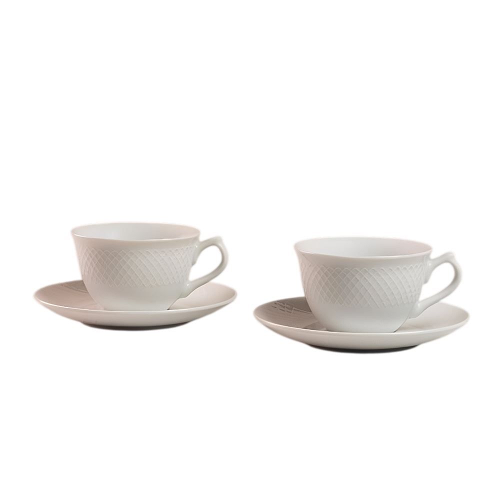 Jogo de Xícaras com Pires Veneza Havan Casa - 12 Peças