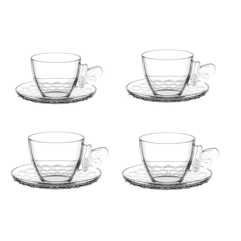 Jogo De Xícaras De Café Bee 8 Peças Hauskraft - 80ml