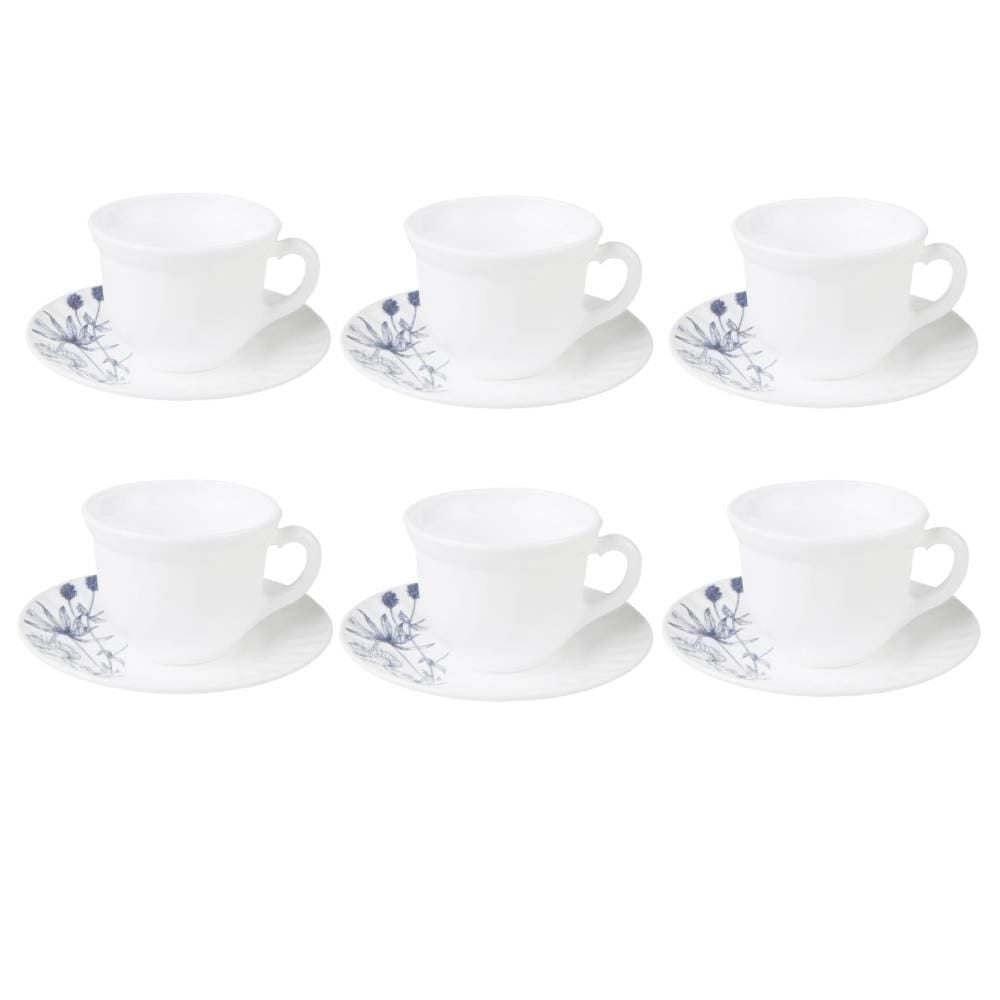 Jogo De Xícaras Opaline Marselha Havan Casa - 12 Peças