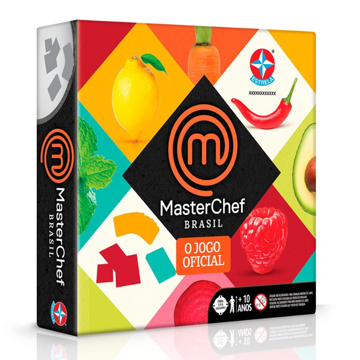 Jogo Masterchef com 100 Cartas de Receitas Estrela - DIVERSOS