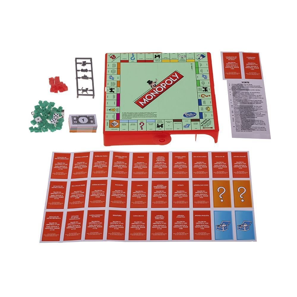 Jogo Monopoly Grab & Go B1002 Hasbro - B1002