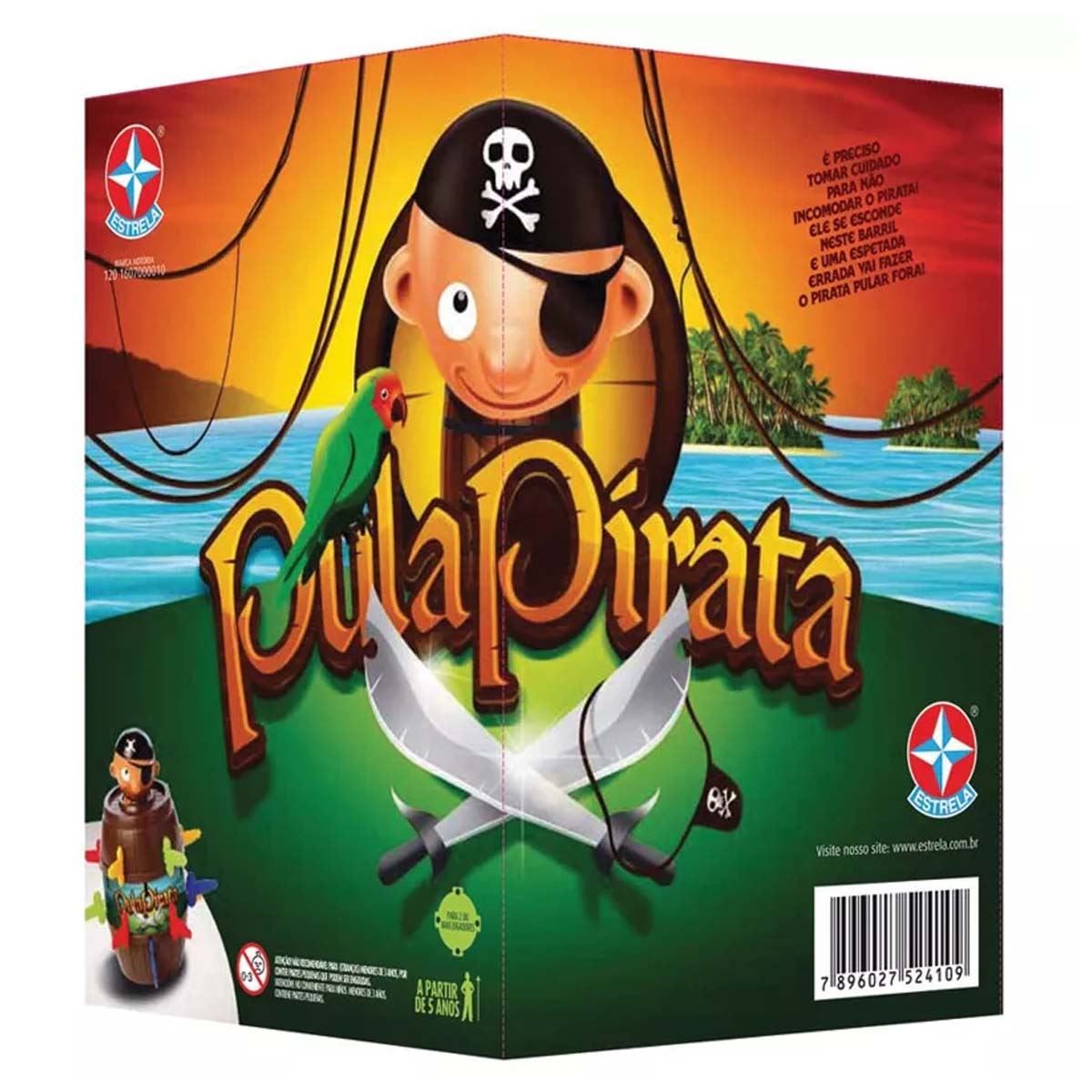 Jogo Pula Pirata 2011 Estrela - Marrom