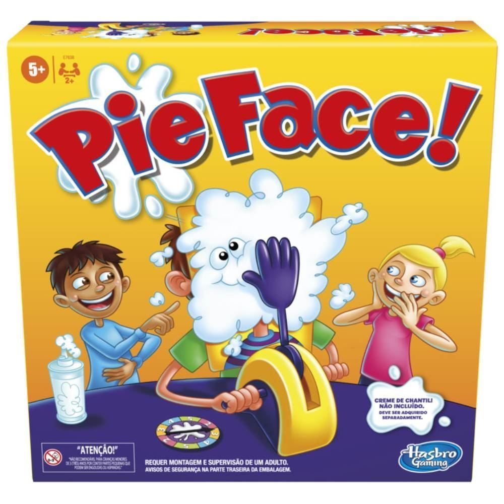 Jogo Torta Na Cara Pie Face Hasbro - E7638