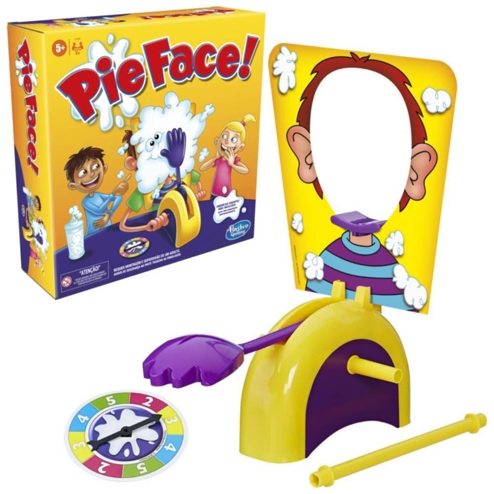 Jogo Torta Na Cara Pie Face Hasbro - E7638