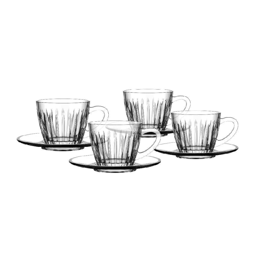 Jogo Xicara Café Com Pires Soho L Hermitage 90Ml - 8 Peças