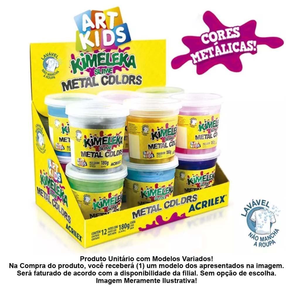 Kimeleca Slime Metal Colors Acrilex - 05832