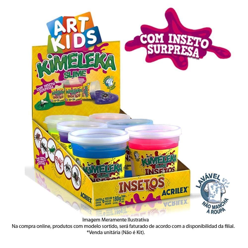 Kimeleka Slime Insetos 180 Gramas Acrilex - 5850
