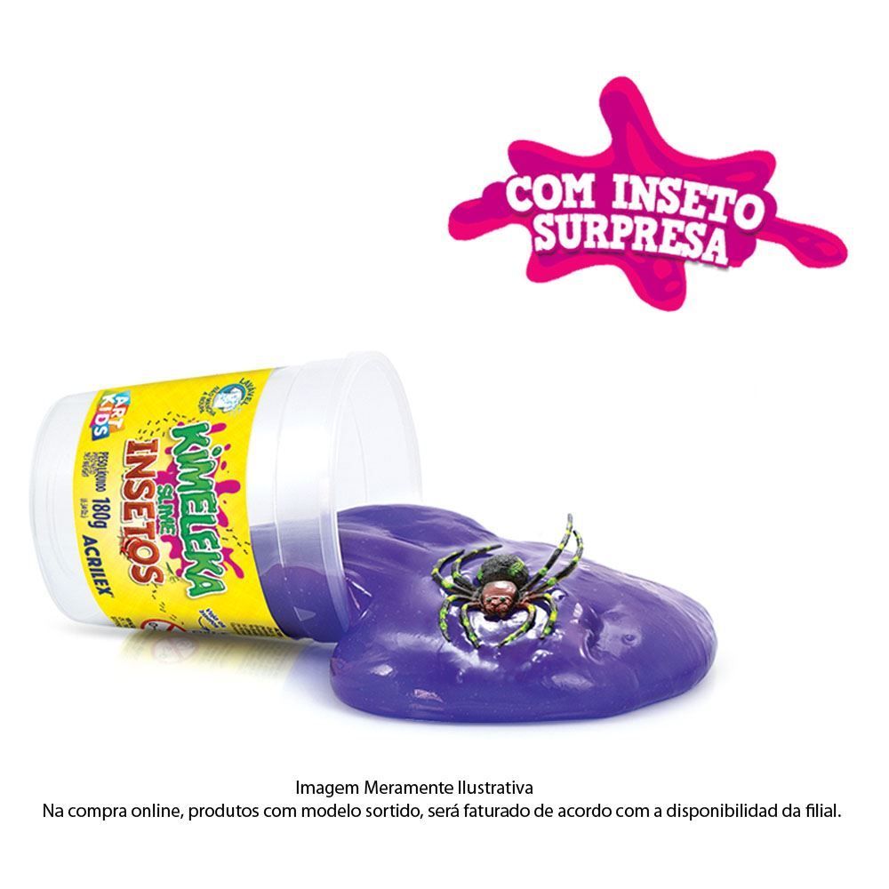 Kimeleka Slime Insetos 180 Gramas Acrilex - 5850