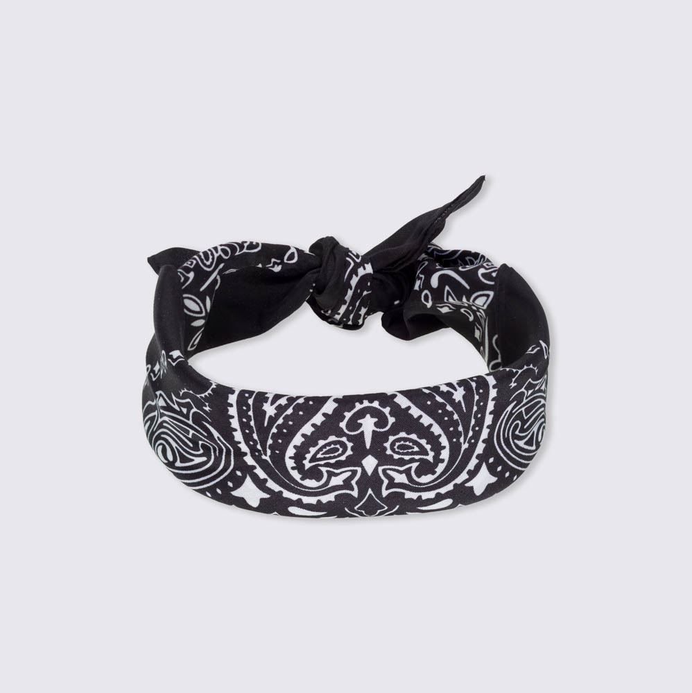 Kit 2 Bandanas Faixa Lenço Boby Blues - PRETO/ VERMELHO U