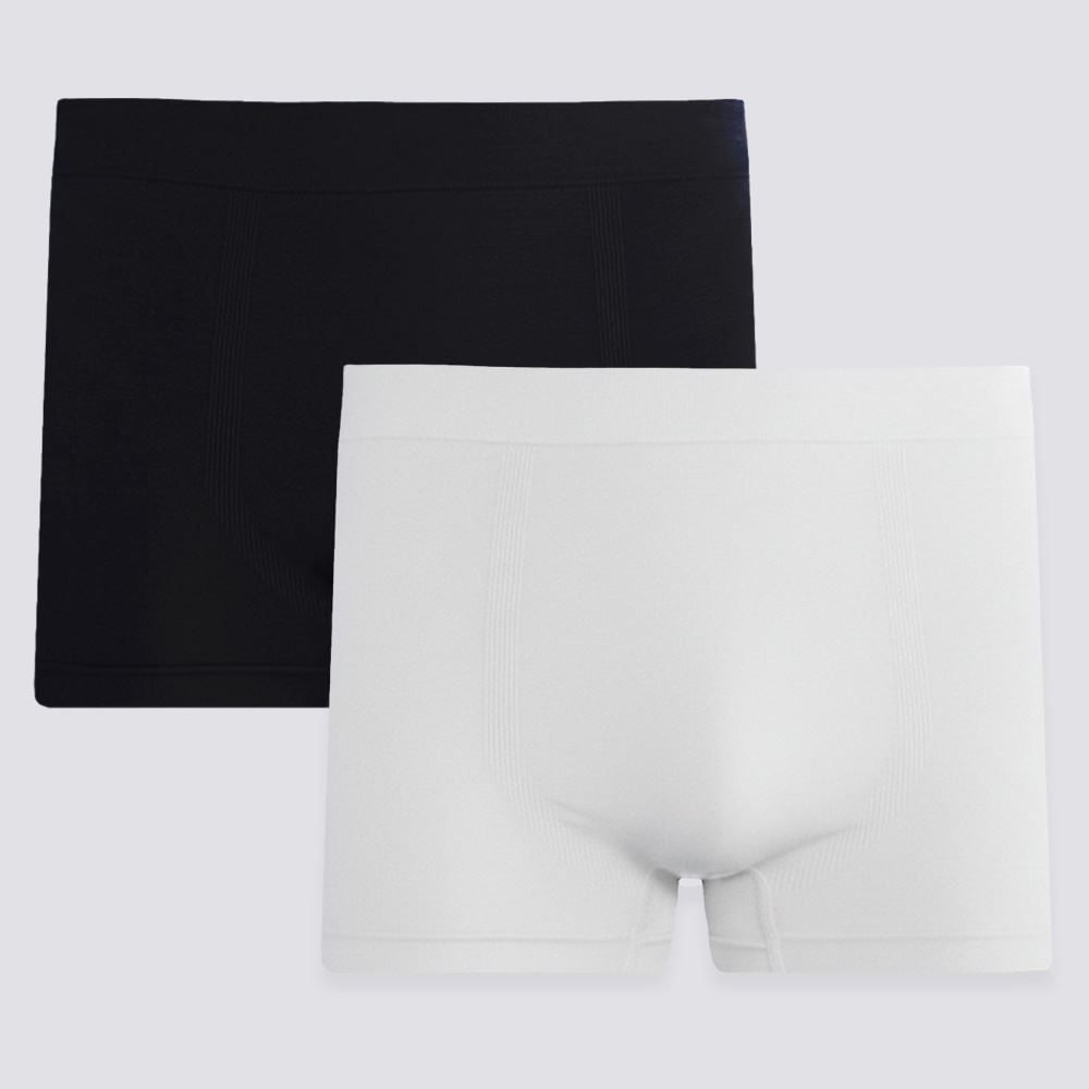 Kit 2 Cuecas Boxer Sem Costura em Poliamida Marc Alain