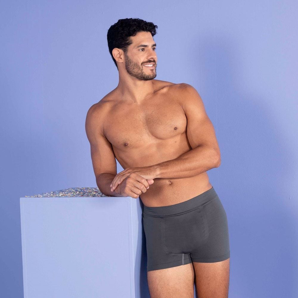 Kit 2 Cuecas Boxer Sem Costura em Poliamida Marc Alain