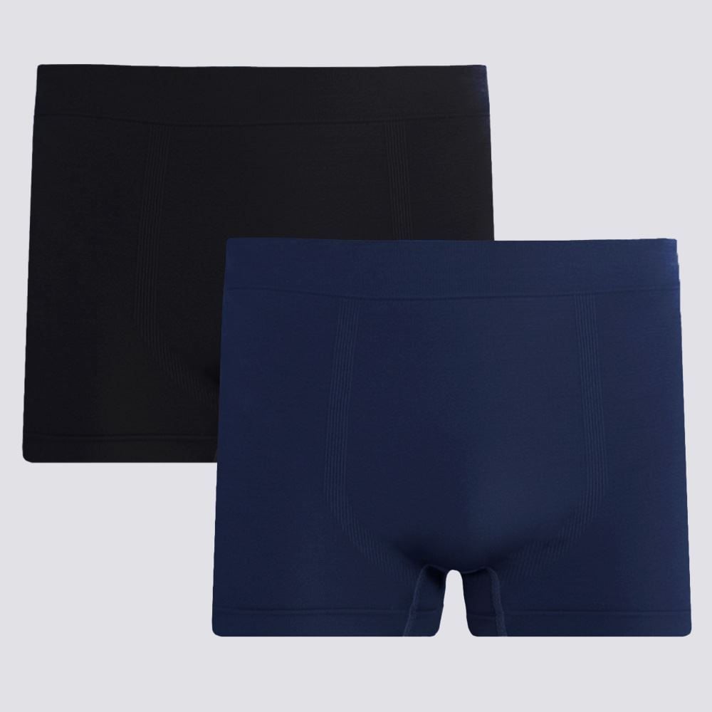 Kit 2 Cuecas Boxer Sem Costura em Poliamida Marc Alain