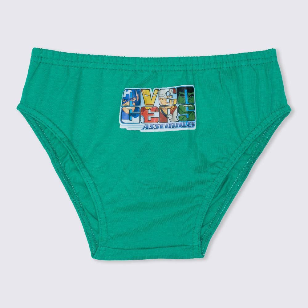 Kit 3 Cuecas Infantil 4 a 10 Anos Avengers 133 Marvel