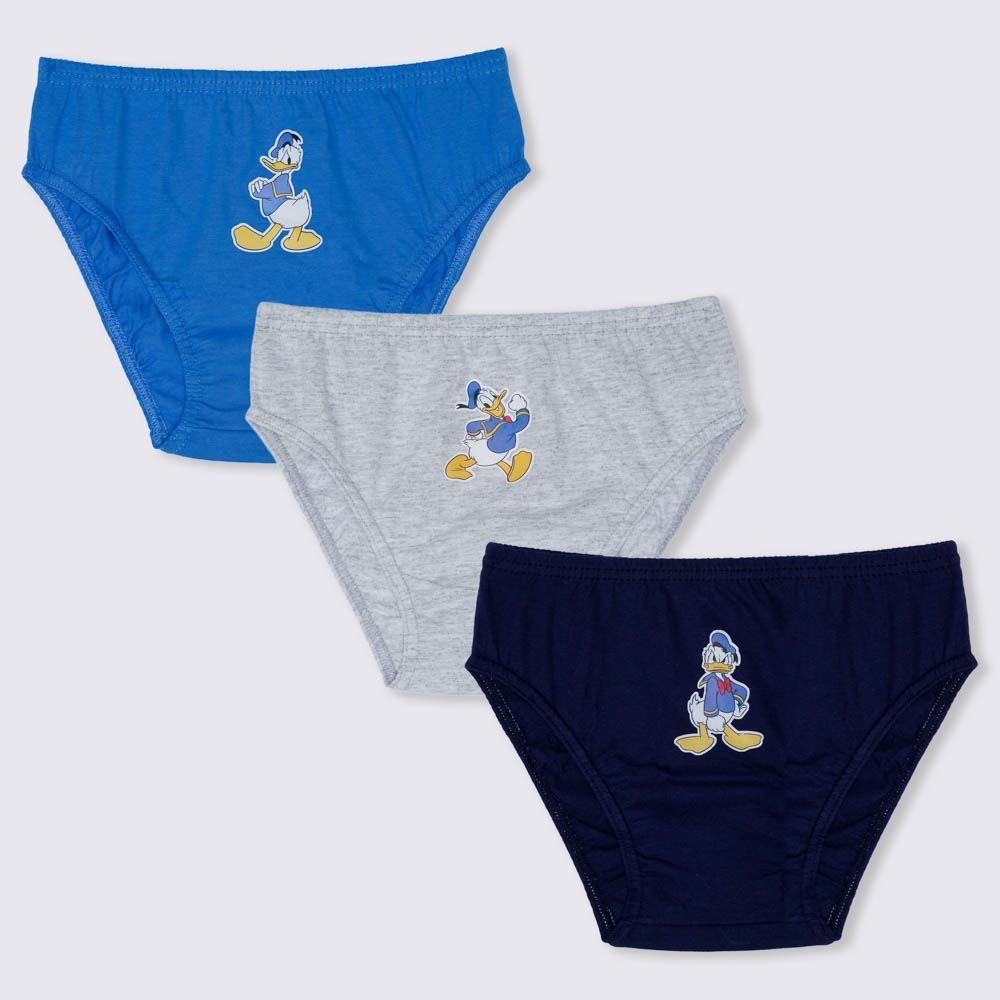 Kit 3 Cuecas Inafantil 4 a 10 Anos Donald 202 Disney