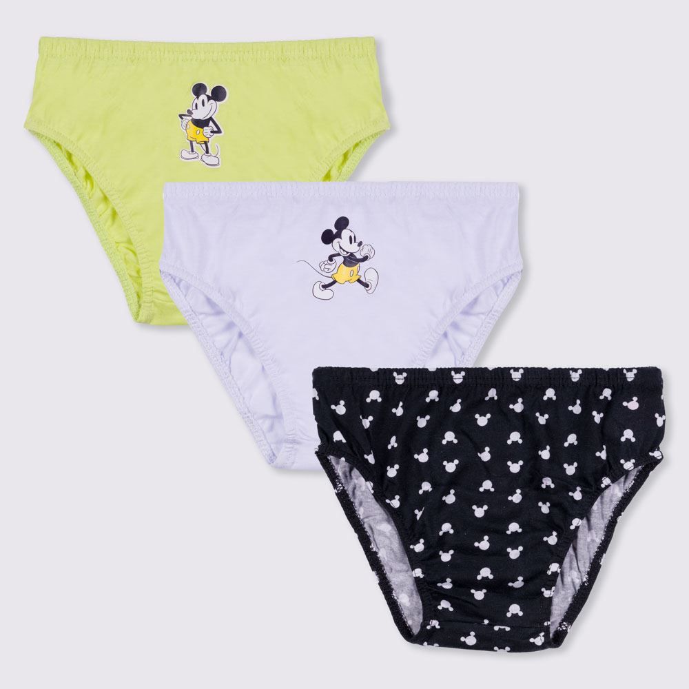 Kit 3 Cuecas 4 a 10 Anos Mickey Mouse Disney