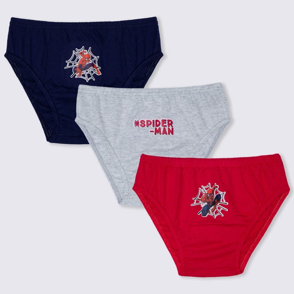 Kit 3 Cuecas Infantil 4 a 10 Anos Spider Man 133 Marvel