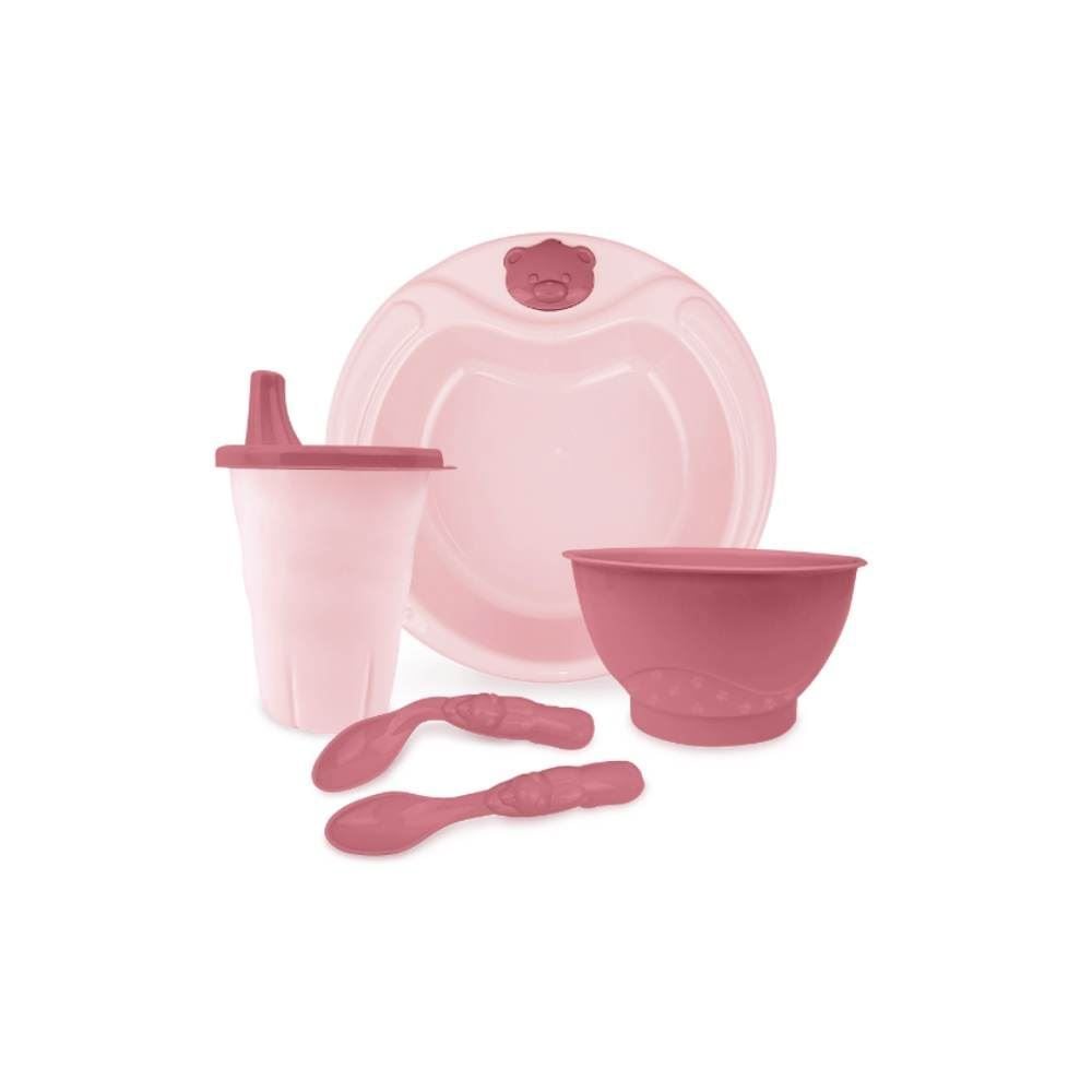 Kit Alimentação Infantil Adoleta Bebê Cajovil 5 Pçs - Roset
