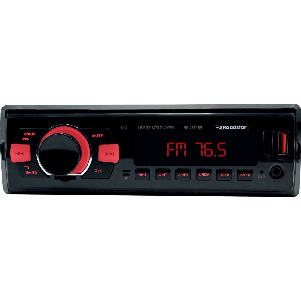 Kit Auto Radio com Alto Falante 6" Roadstar Rs-2660Br Smart Kit