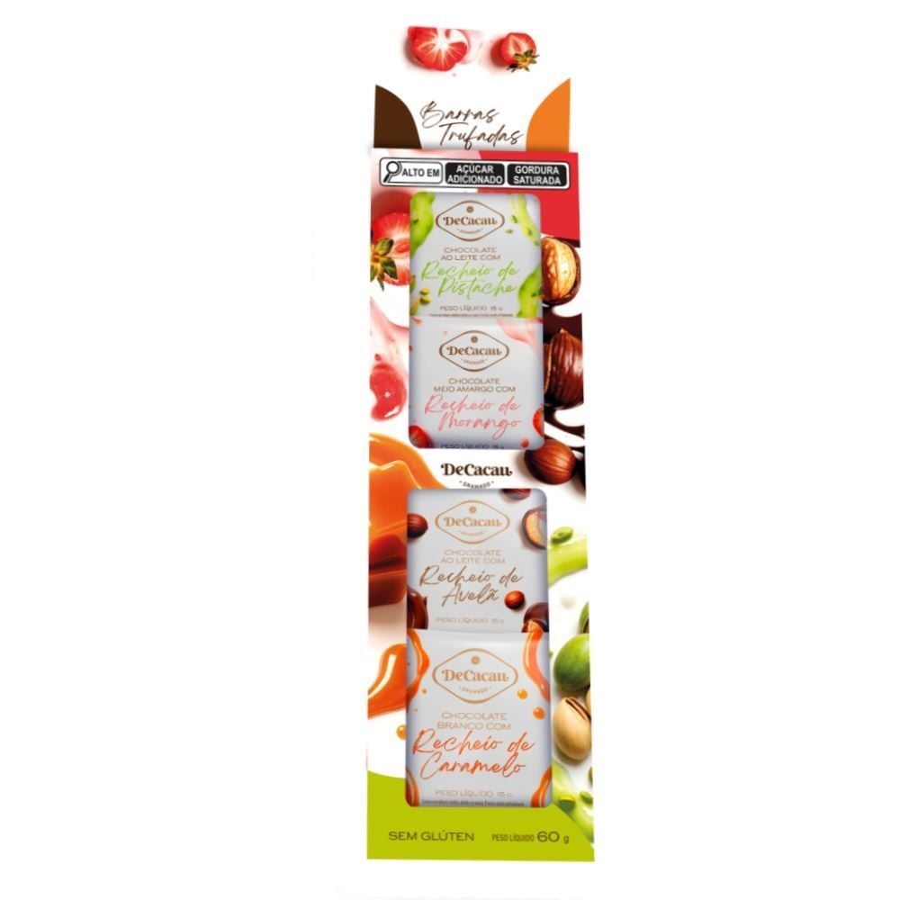 Kit Barrinhas Trufadas Decacau Gramado - 60g