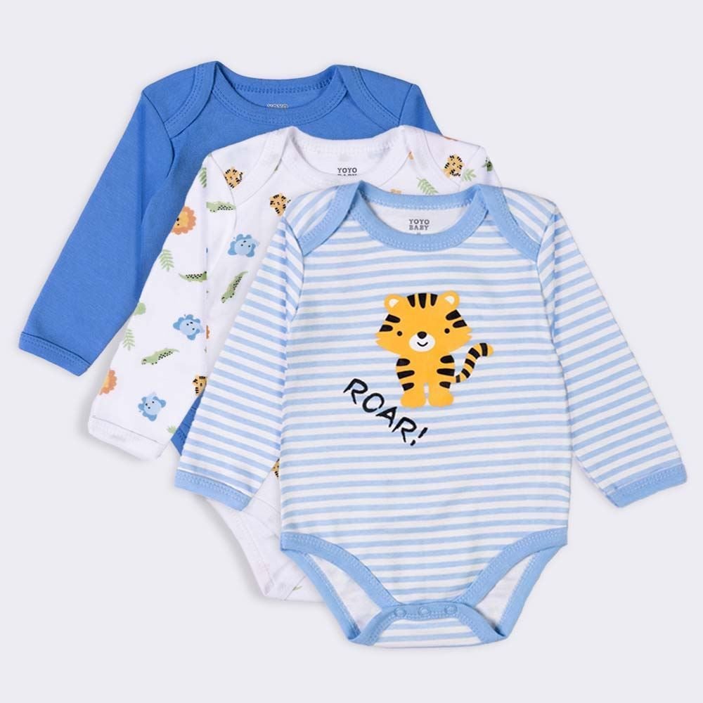 Kit Bebê Boby Manga Longa 3 Peças Yoyo Baby