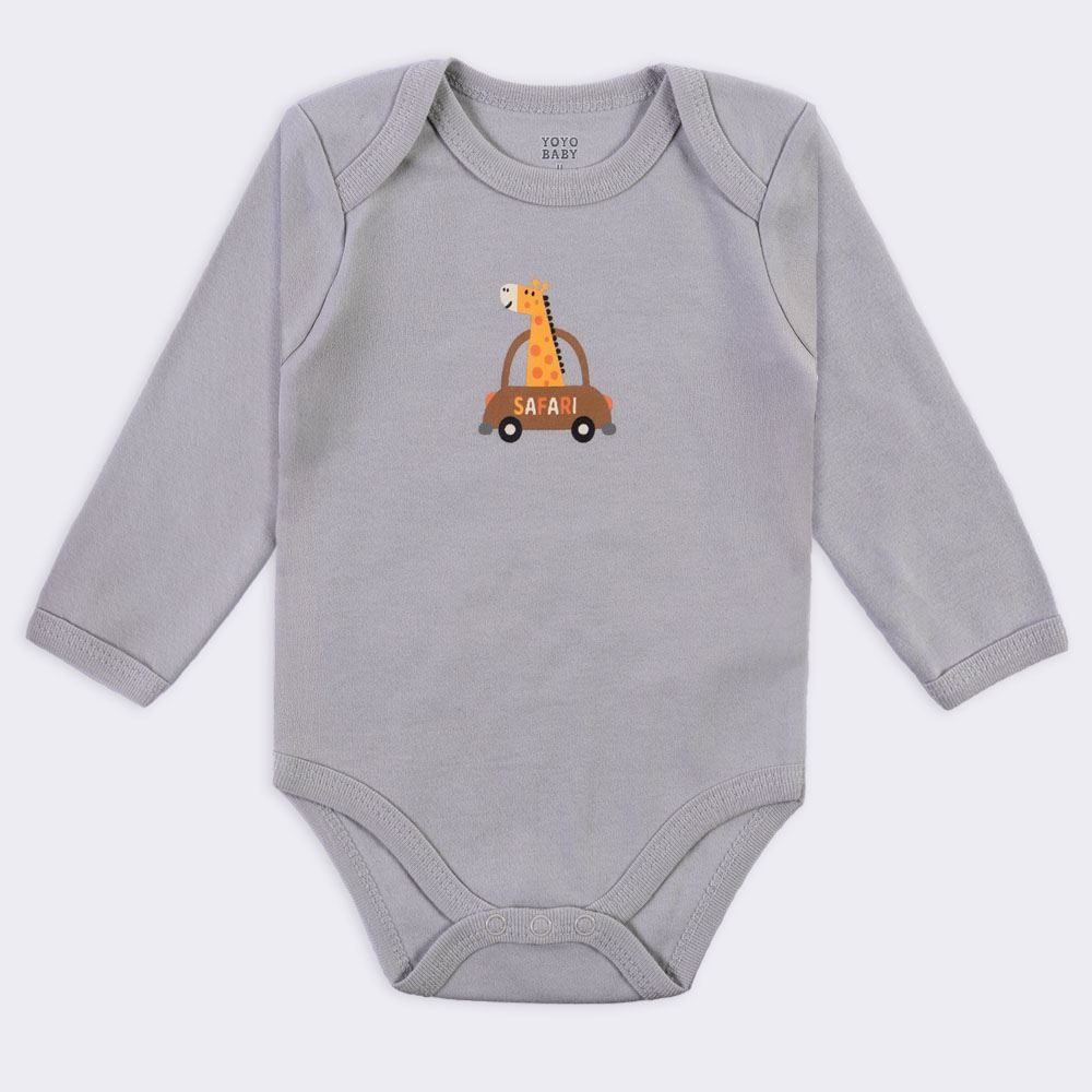 Kit Bebê Body Manga Longa 3 Peças Yoyo Baby