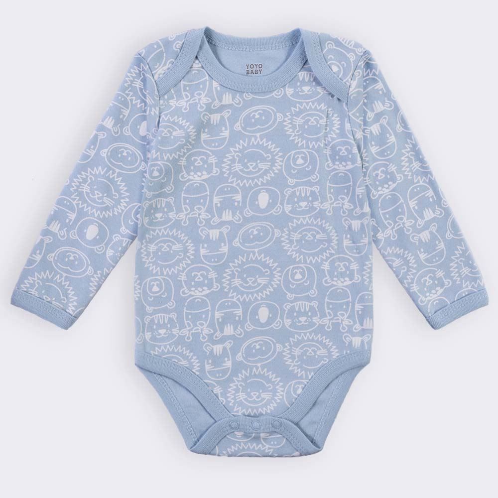 Kit Bebê Body Manga Longa 3 Peças Yoyo Baby
