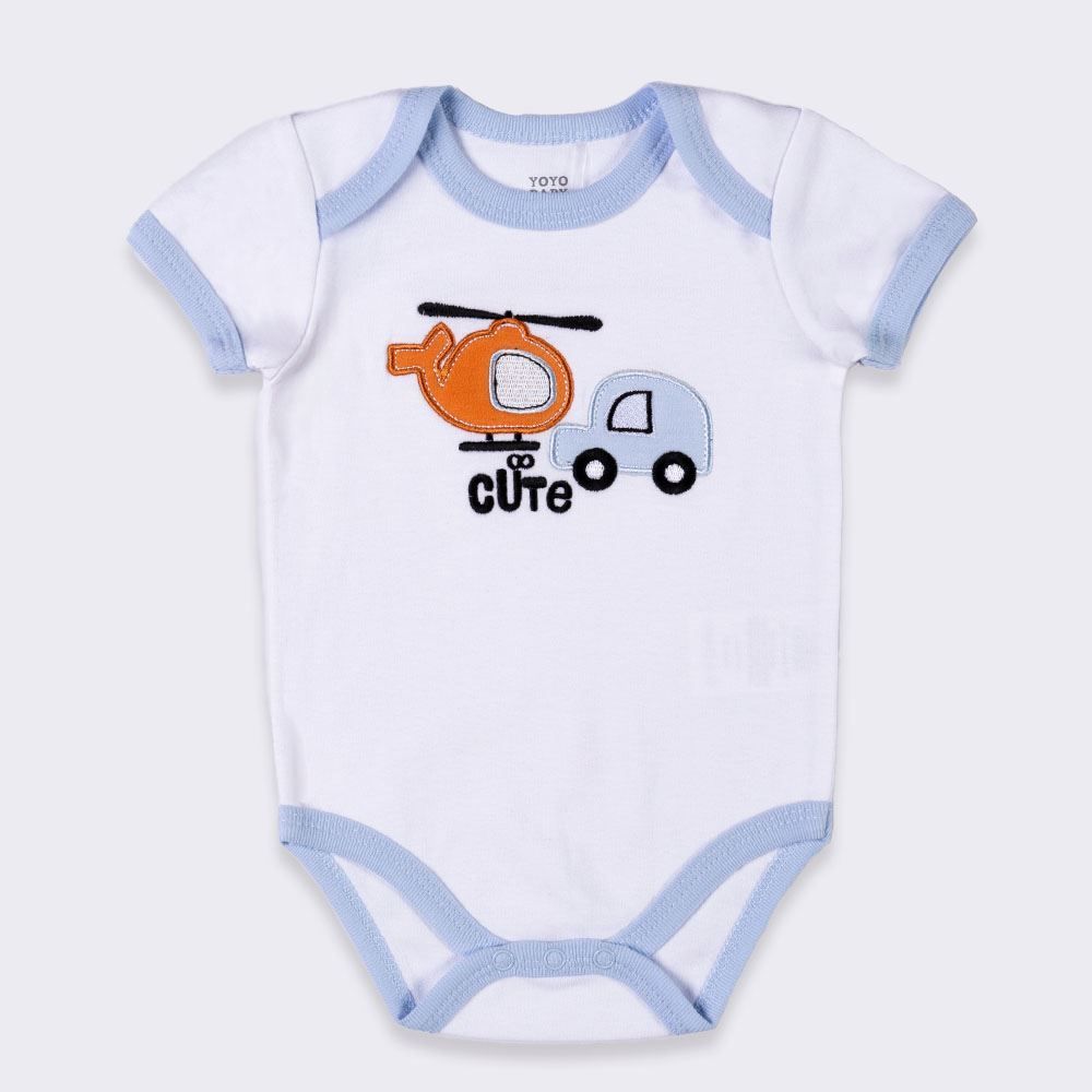 Kit Bebê Macacão, Body e Calça Yoyo Baby