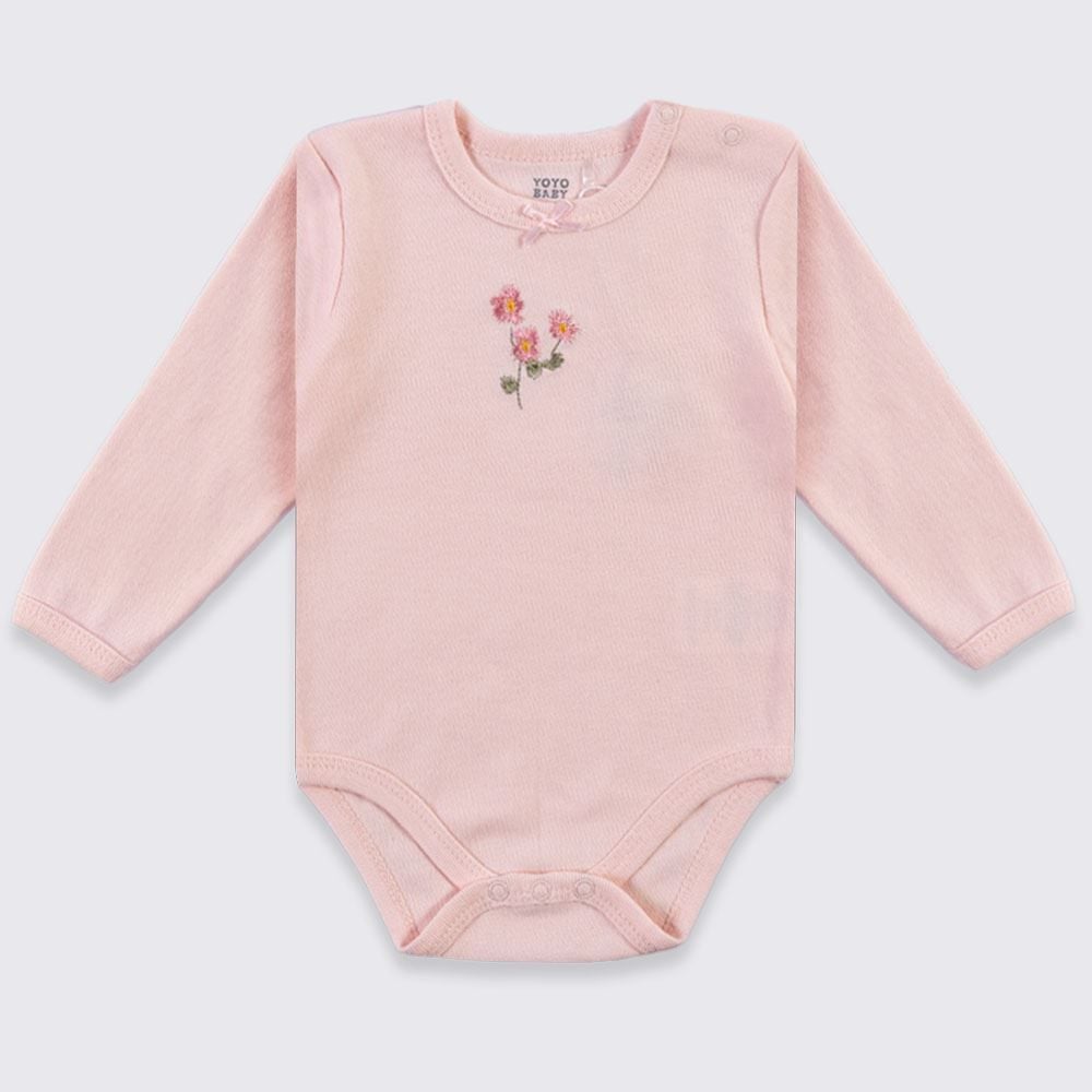 Kit Boby Bebê Manga Longa 3 Peças Yoyo Baby