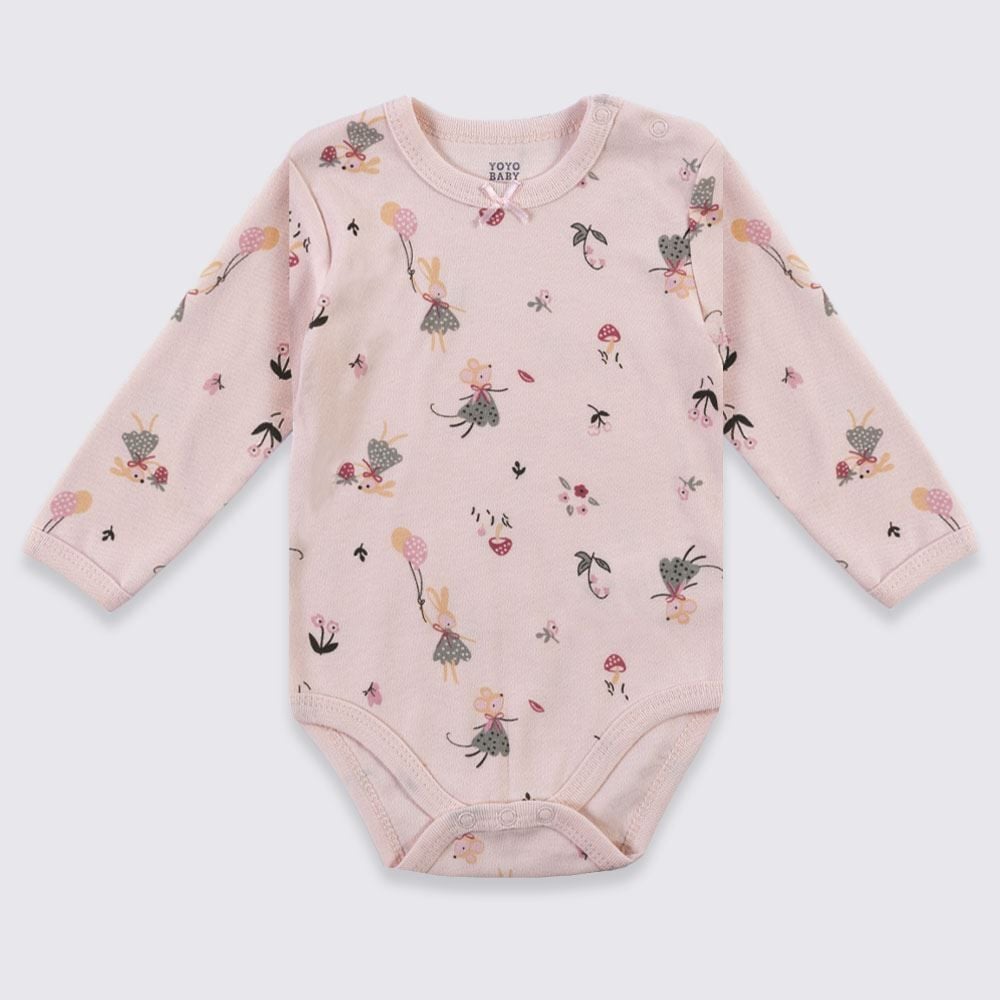 Kit Boby Bebê Manga Longa 3 Peças Yoyo Baby