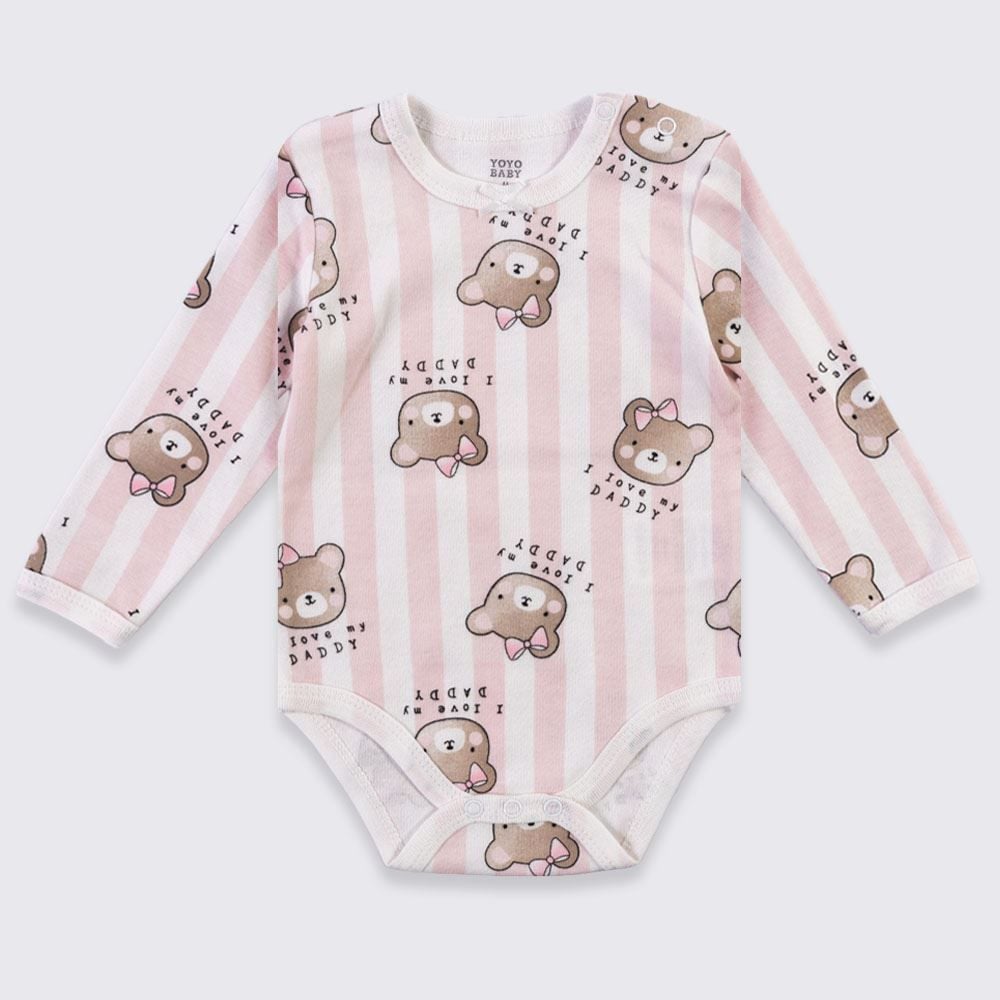 Kit Boby Bebê Manga Longa 3 Peças Yoyo Baby