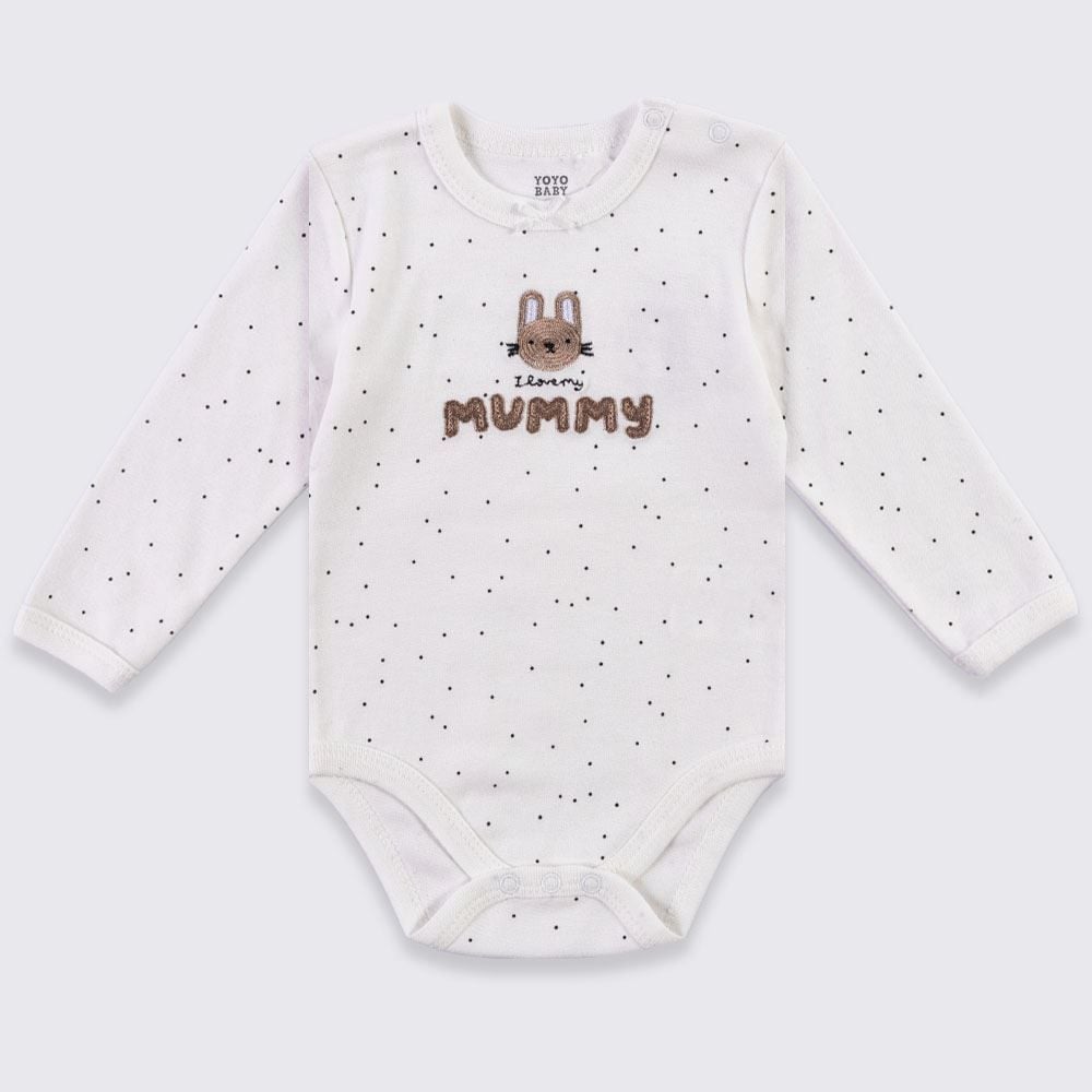 Kit Boby Bebê Manga Longa 3 Peças Yoyo Baby