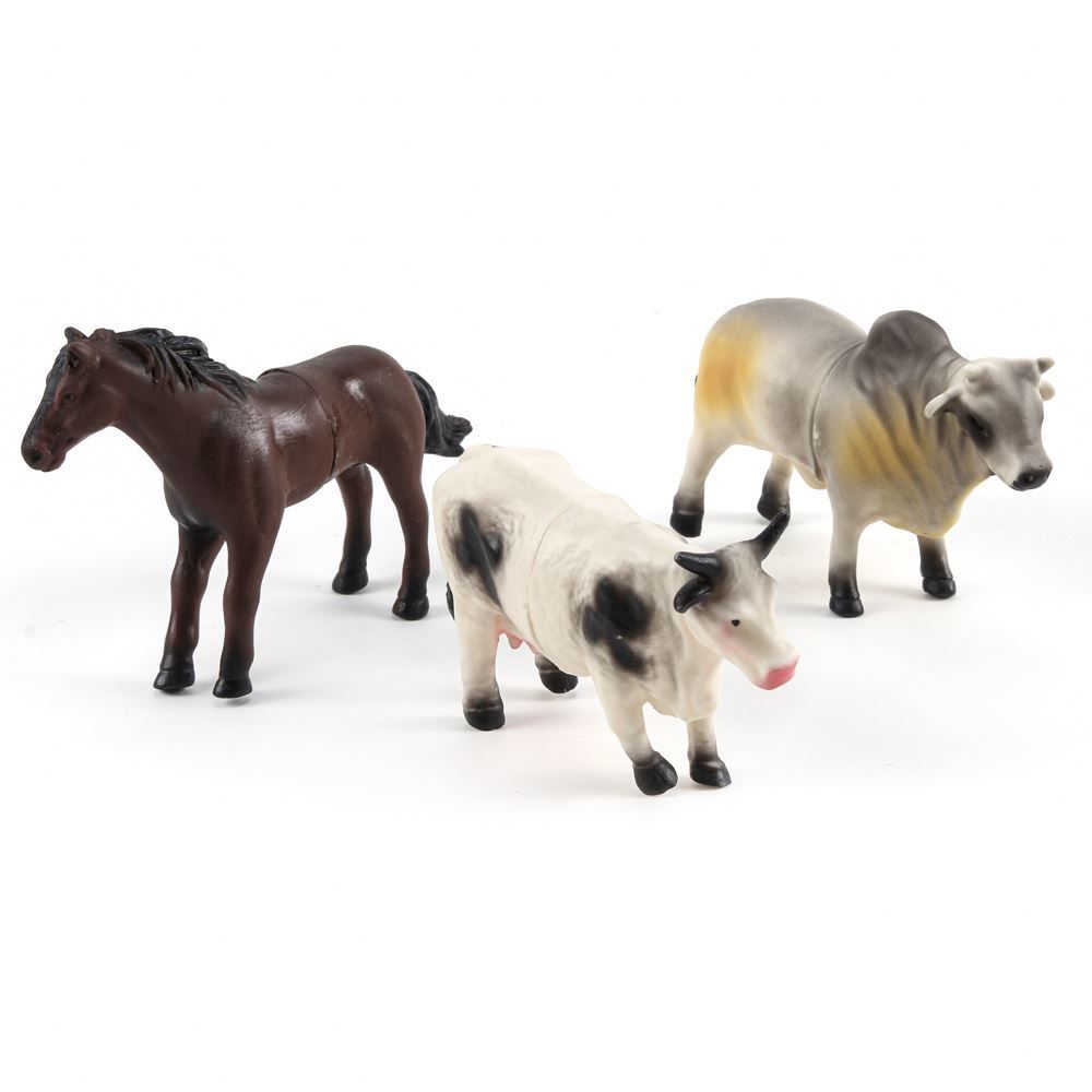 Kit Boi Vaca E Cavalo Loom Colecionáveis Db Play - VB369 