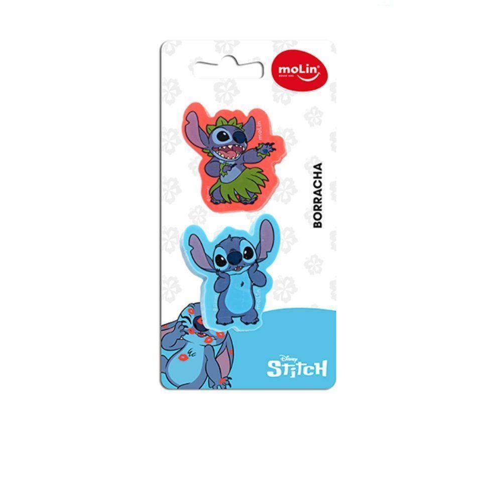 Kit Borracha Do Stitch Molin 2 Unidades - 31340