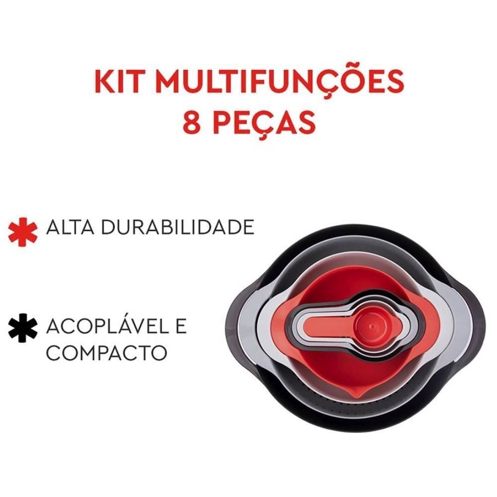 Kit Bowl Com Medidores Multifuncionais Powermaid Camesa - 8 Peças